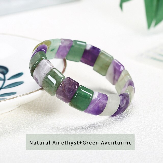 Amethyst & Green Aventurine Opportunities & Recovery Bracelet