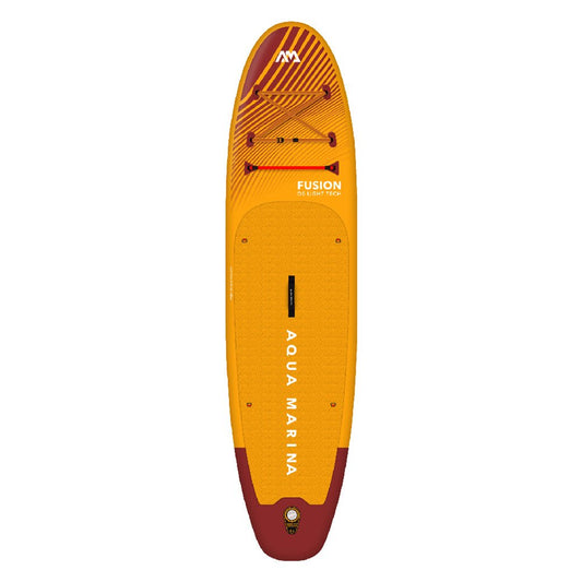 Aqua Marina Fusion BT-23FUP Premium All-Around SUP W/ Durable PVC Rail Layers & Grooved EVA Footpad,  10FT (SAK37195)