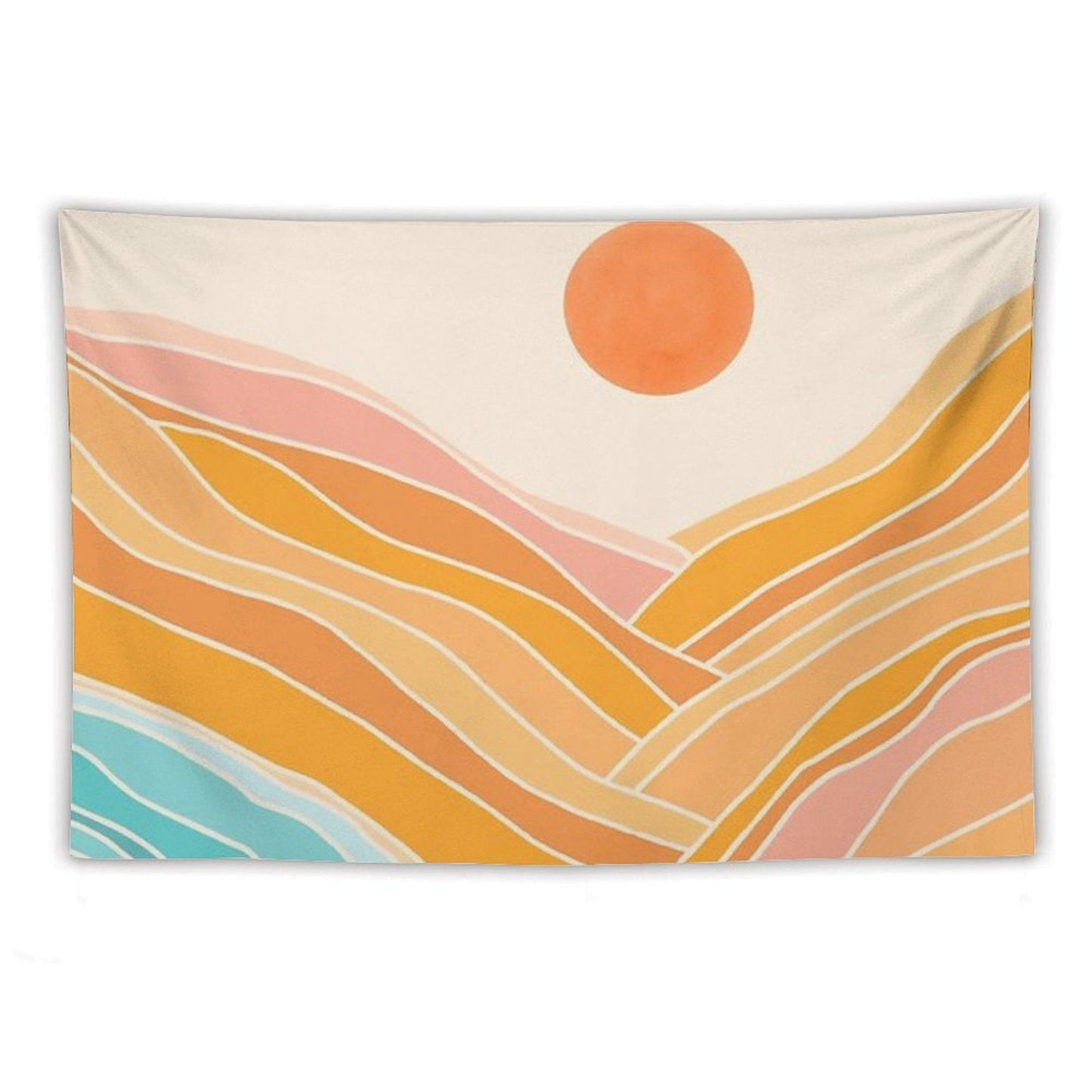 Adventure Is On The Horizon - Abstract Landscape Tapestry