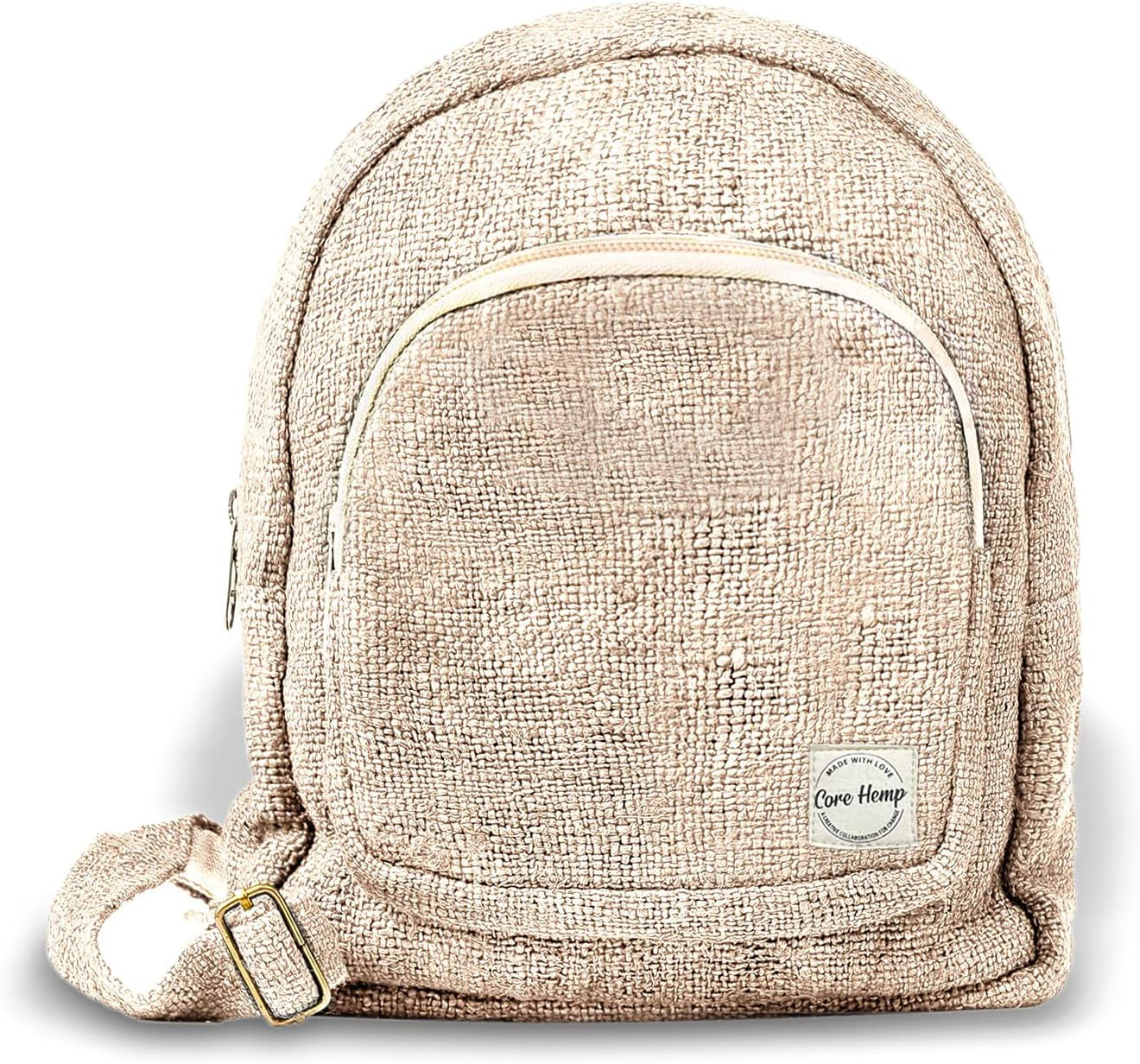 Mini Backpack - Handmade Backpack Purse Made from Organic Hemp - Colorful Hippy Bag with Two Compartments…