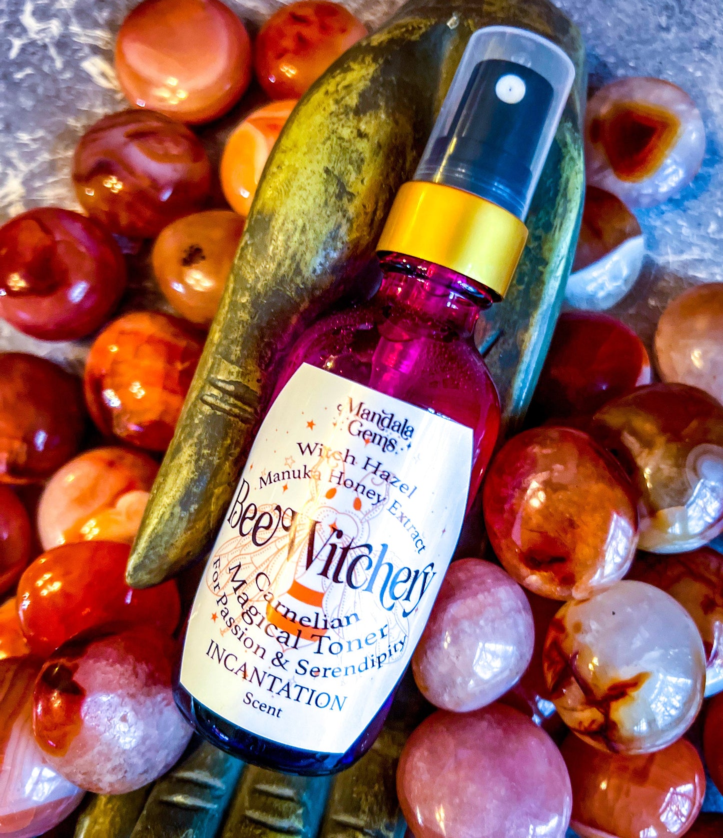 Beewitchery Incantation Witch Hazel Toner with Carnelian
