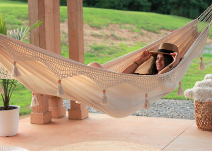 Boho Hammock With Crochet Fringe | DANIELLA
