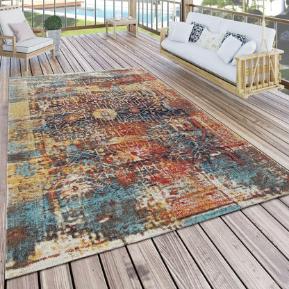 Colorful Outdoor Rug Modern Design Weatherproof
