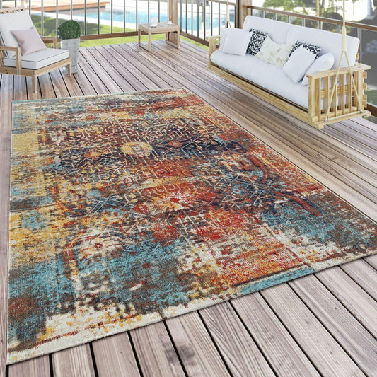Colorful Outdoor Rug Modern Design Weatherproof