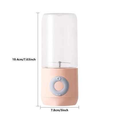 500ML Mini Portable Mixer Cup; Fruit Veggie Juicer; Portable Blender For Fresh Juice; Fresh Juice Blender; Blender Cup Electric; Personal Size Blender For Shakes; and Smoothies; USB Charging Blender