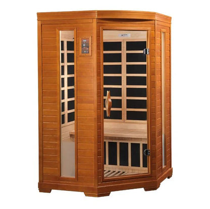 Dynamic Heming Elite 2-Person Corner Ultra Low EMF FAR Infrared Sauna