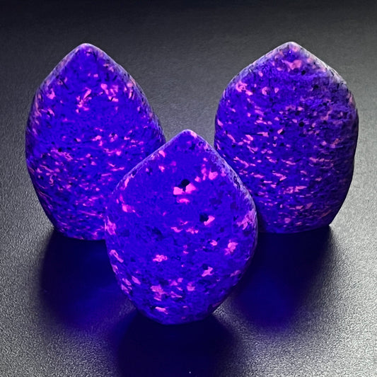 Syenite Flame Standing Tower (UV Reactive) Carving