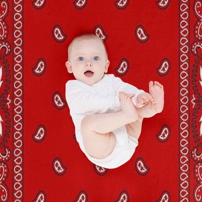 Bandana - Red Throw Blanket