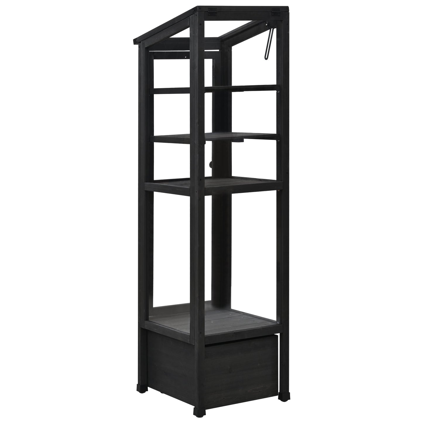 62.4inch Height Wood Garden Greenhouse Balcony Portable Mini Cold