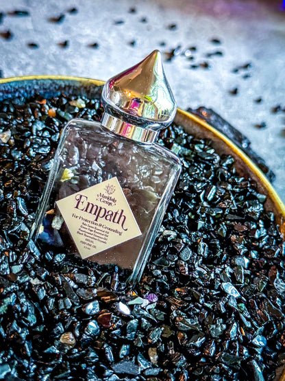 EMPATH PROTECTION Crystal Infused Natural Perfume Oil with Black Tourmaline