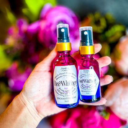 🌹Beewitchery Enchanted Rose Witch Hazel Toner with Rose Quartz