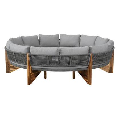 6 - Person Outdoor Seating Group with Cushions and A Coffee Table(old
