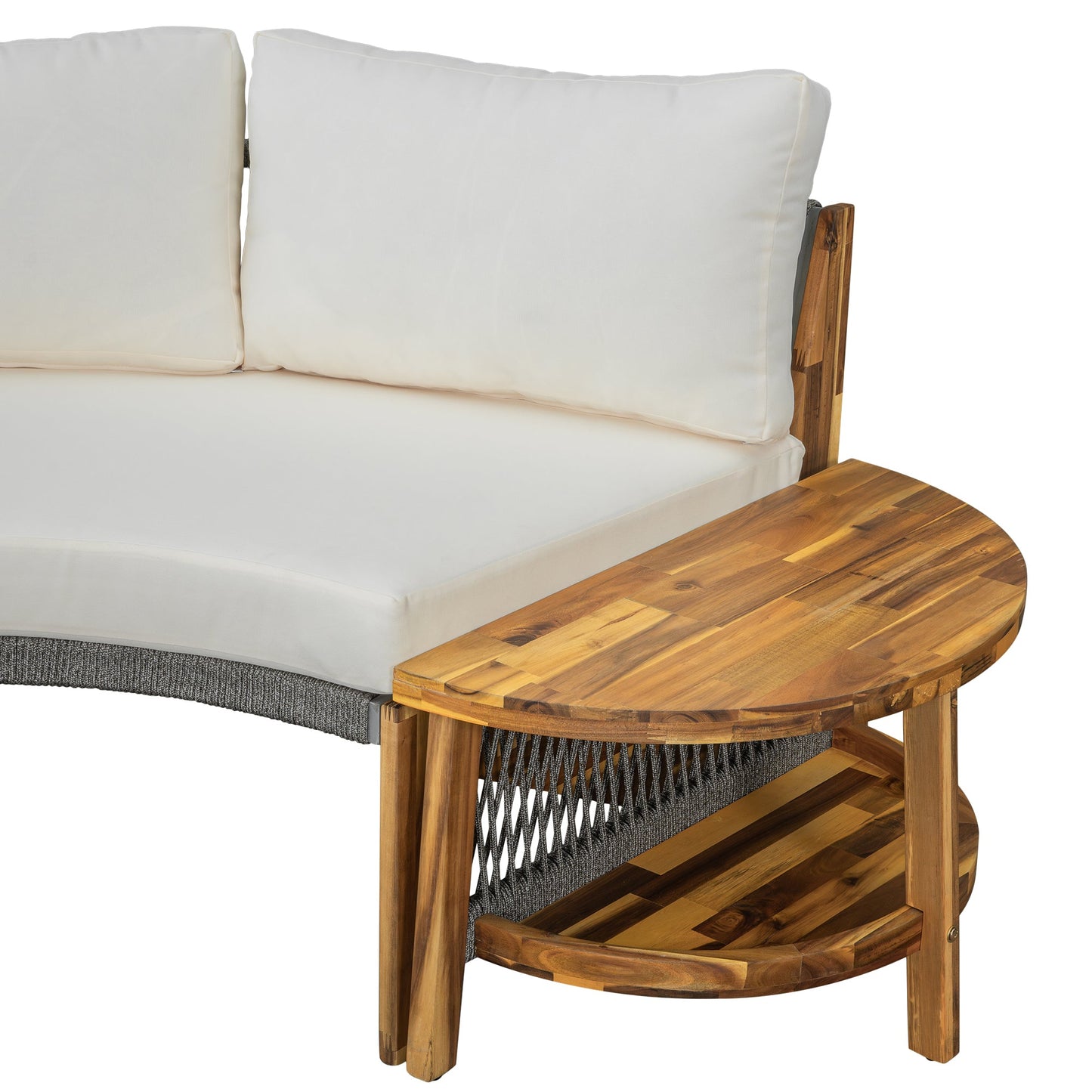 6 - Person Outdoor Seating Group with Cushions and A Coffee Table(old
