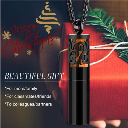 Essential Oil Necklaces for Women/Men, Diffuser Necklace 316L Stainless Steel, Diffuser Pendant for Men with 10 Felt Pads, Aromatherapy Necklace Gift Set for Birthday, Christmas