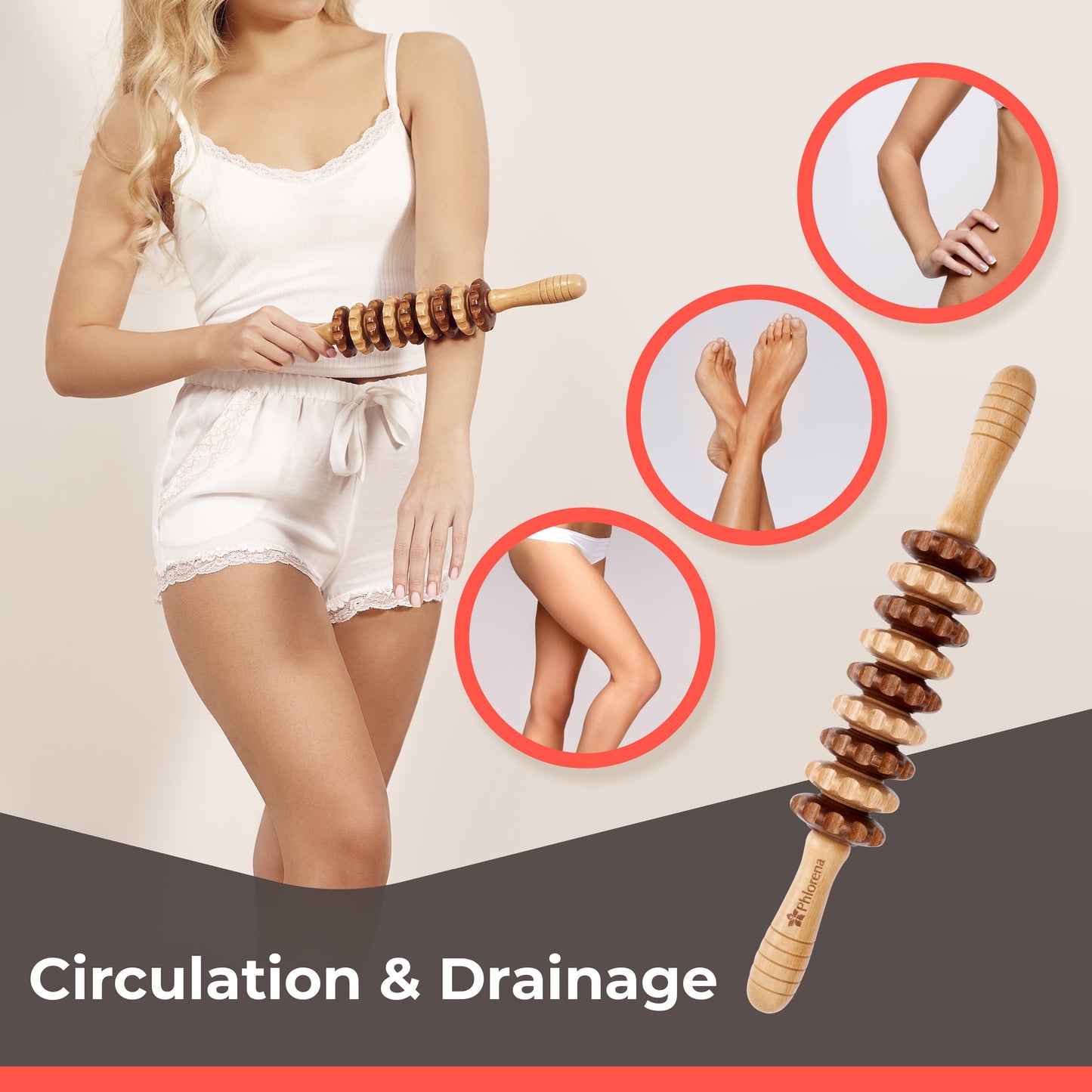 Wood Therapy Massage Tools| Lymphatic Drainage| Cellulite| Maderoterapia Kit