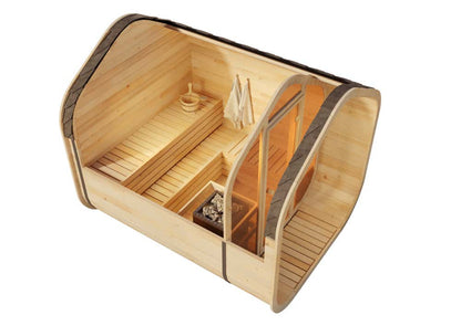 SAUNA EVOLUTION® Luxury Barrel Sauna Serenity Nature Air 8