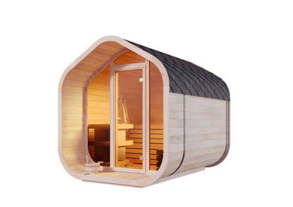 SAUNA EVOLUTION® Luxury Barrel Sauna Serenity Nature Air 8