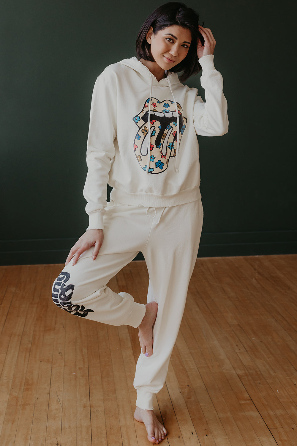 Rolling Stones Flower Power Hoodie