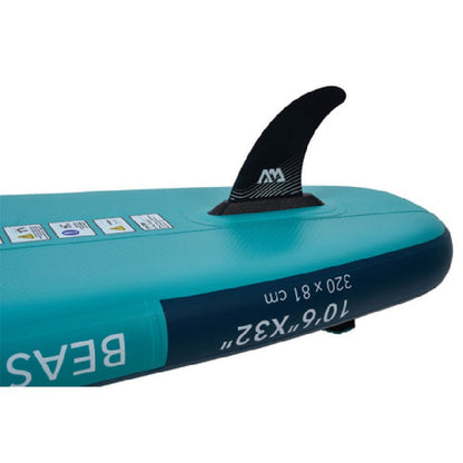 Aqua Marina Beast BT-23BEP Advanced All-Around Inflatable SUP With Carbon Hybrid Paddle, 10FT (SAK89512)