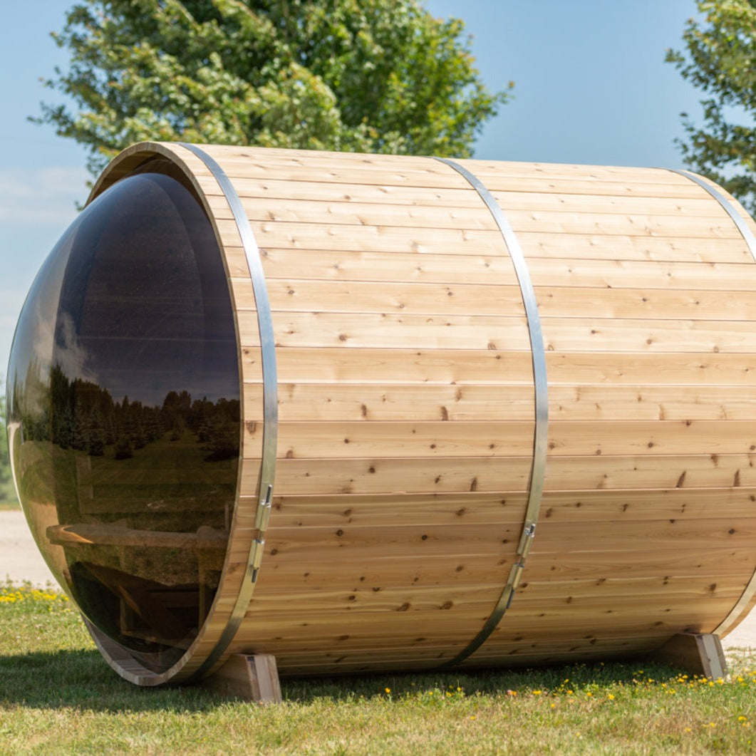 SAUNA EVOLUTION® Luxury Barrel Sauna Serenity Nature Air 4