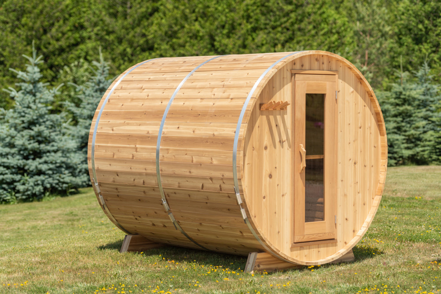 SAUNA EVOLUTION® Luxury Barrel Sauna Serenity Nature Air 4