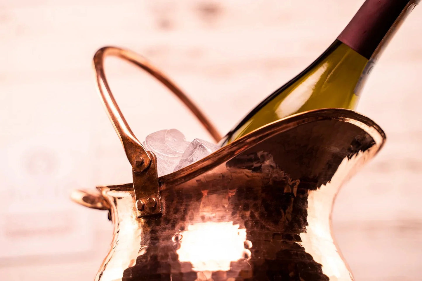 Handmde Copper Ice Bucket | Copper Beverage Pot 100% Solid Copper 210x220 mm