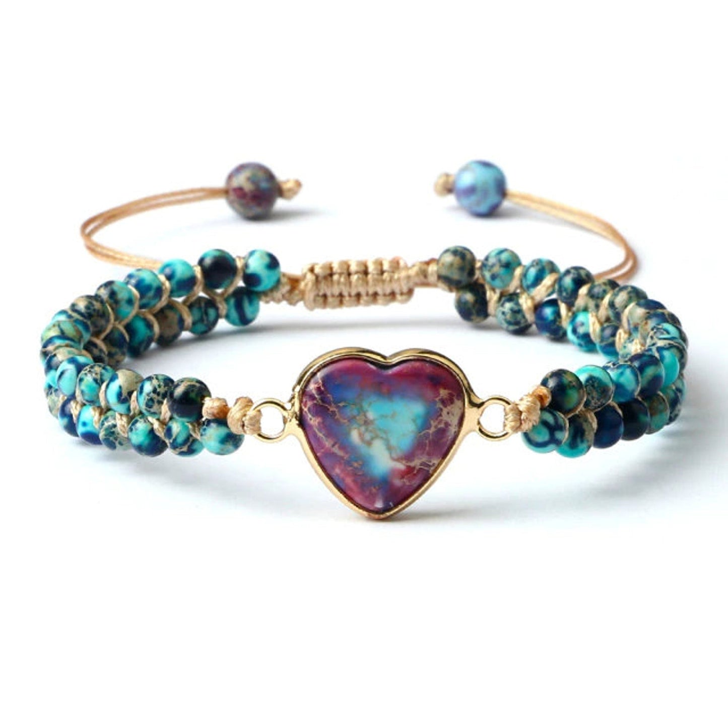 Galaxy Calm Blue Heart Bracelet