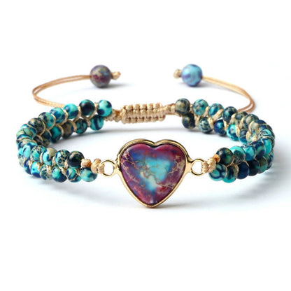 Galaxy Calm Blue Heart Bracelet
