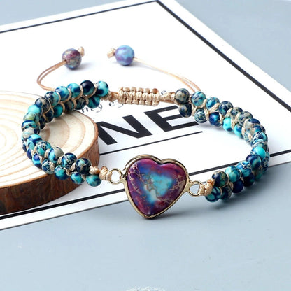 Galaxy Calm Blue Heart Bracelet