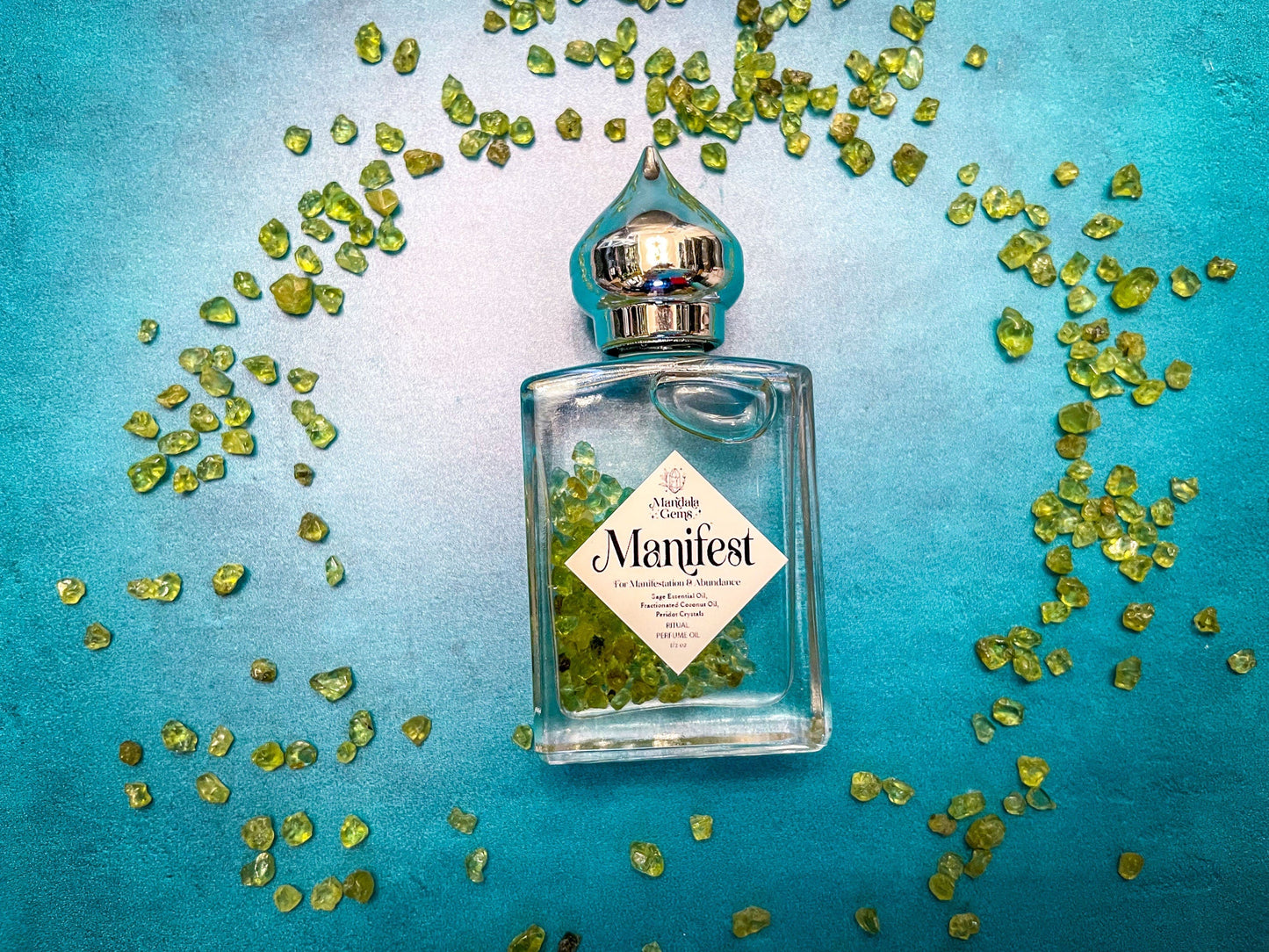 MANIFEST Perfume Oil for MANIFESTATION with Peridot + Sage essential oil