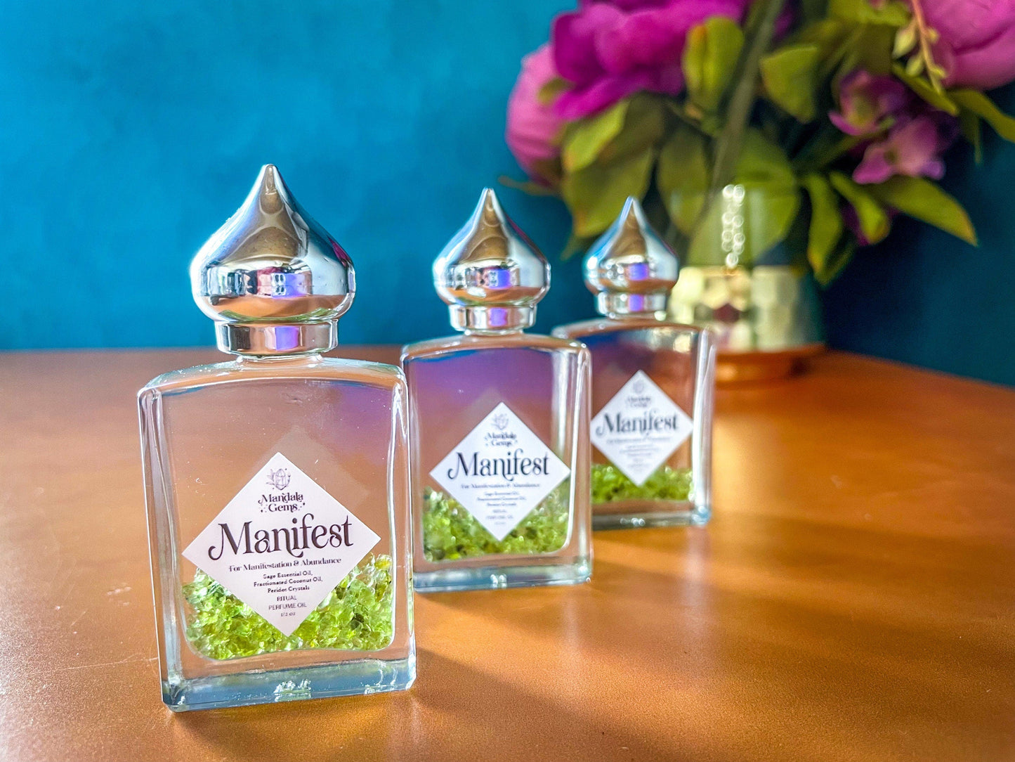 MANIFEST Perfume Oil for MANIFESTATION with Peridot + Sage essential oil
