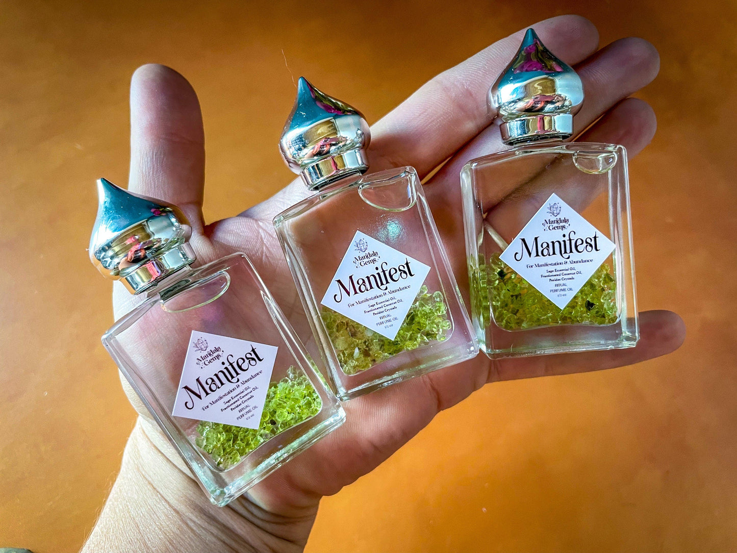 MANIFEST Perfume Oil for MANIFESTATION with Peridot + Sage essential oil