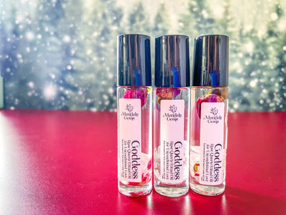 Goddess Rose Quartz ROSE Natural Perfume Roll On for UNCONDITIONAL LOVE