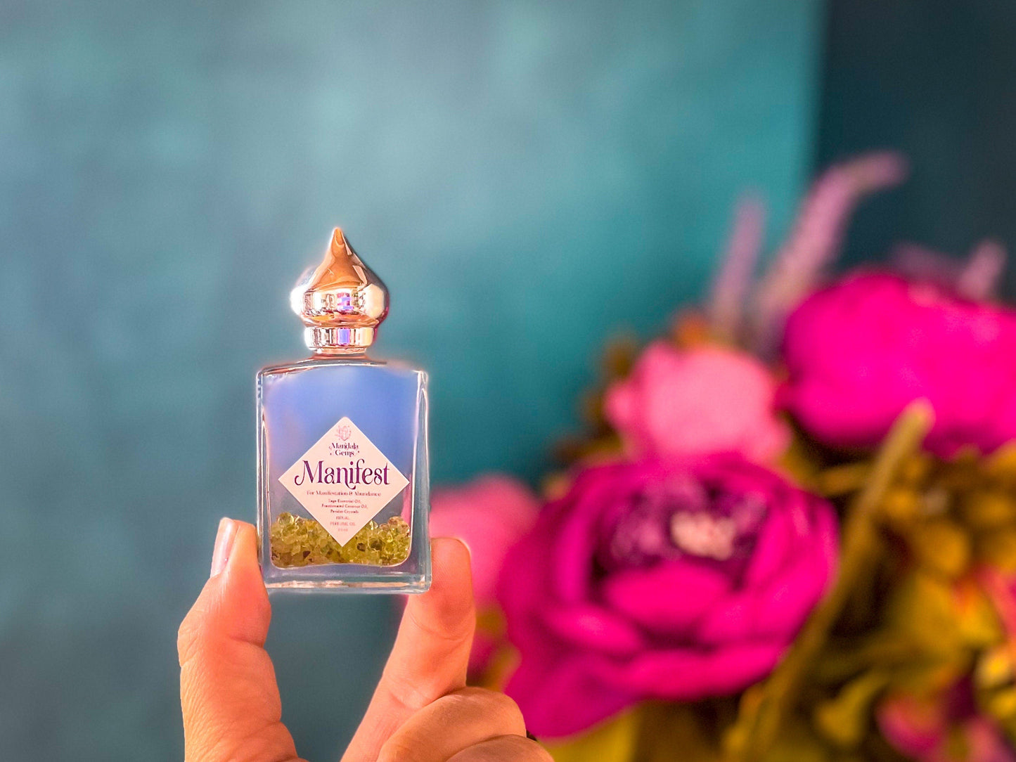 MANIFEST Perfume Oil for MANIFESTATION with Peridot + Sage essential oil