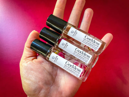 Goddess Rose Quartz ROSE Natural Perfume Roll On for UNCONDITIONAL LOVE