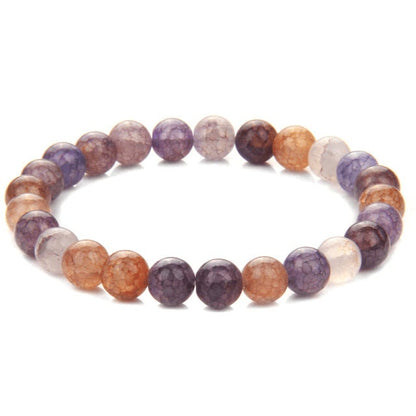 Color Therapy White & Coffee Agate Crystal Bracelet