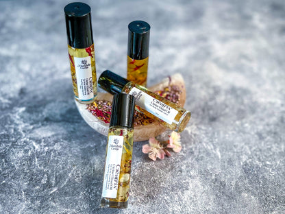 CREATRIX Natural Floral Perfume Oil Roll On for Divine Feminine Energy with Jasmine