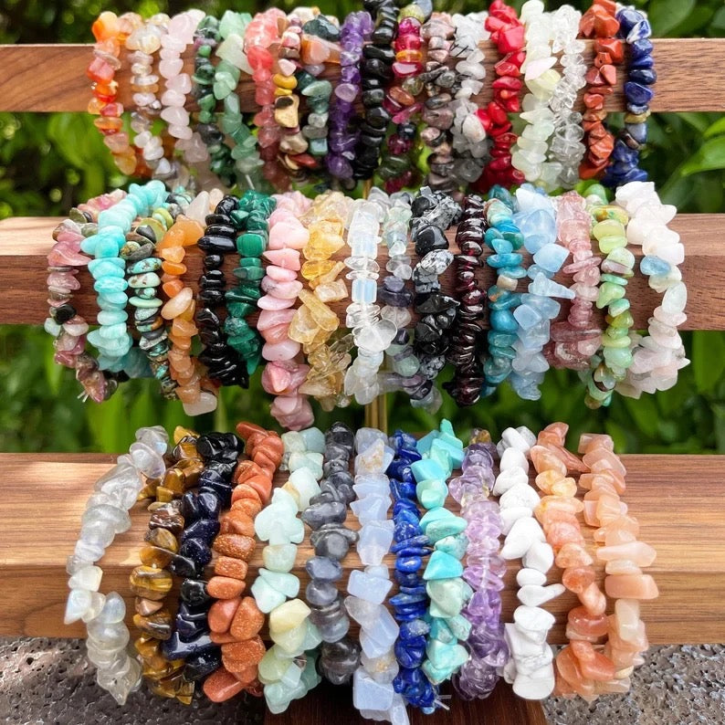 Healing Crystal Chips Bracelets
