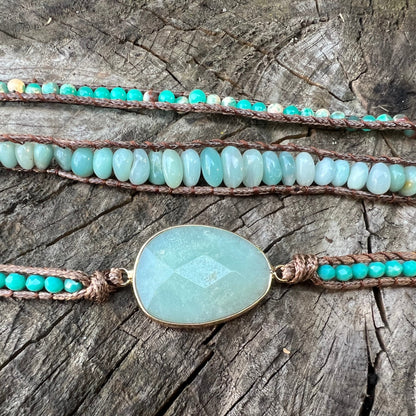 Amazonite Soothing Tension Bracelet