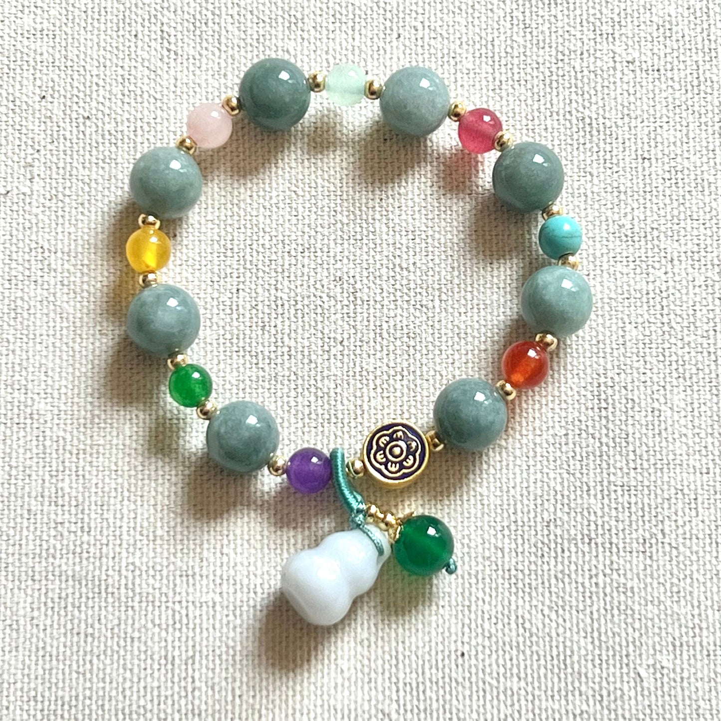 Natural Jade Health & Abundance Bracelet