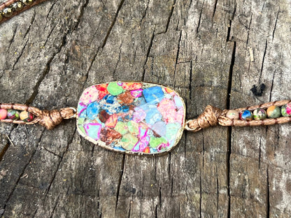 Imperial Jasper Supreme Positivity 5x Wrap Bracelet