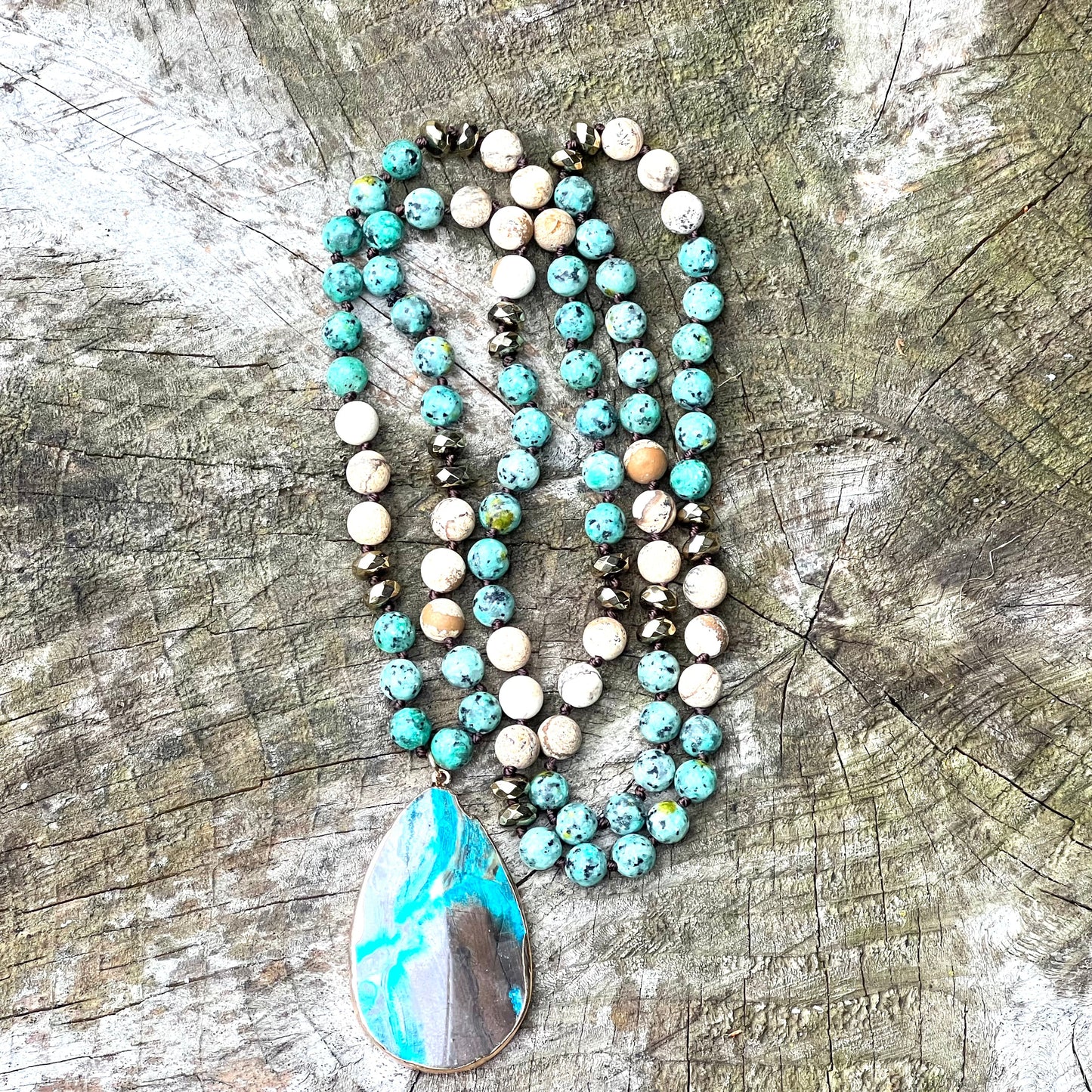 Triple Jasper Vitality & Detox Necklace