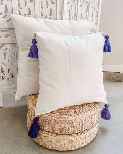 Purple Boho Hanging Hammock Chair Swing with Tassels | LILY