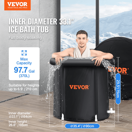 Inflatable Ice Bath Tub – Leakproof, Portable Cold Plunge for Full-Body Recovery