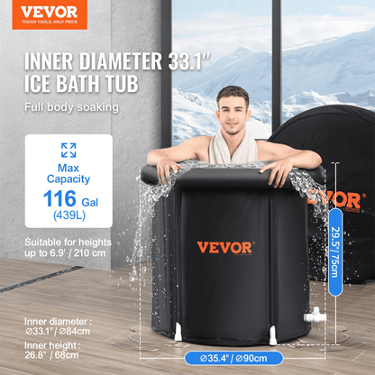 Inflatable Ice Bath Tub – Leakproof, Portable Cold Plunge for Full-Body Recovery