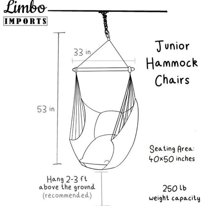 Small Classic White Hammock Chair Swing  | CLASSIC Jr.