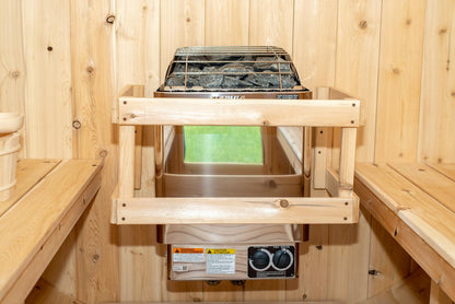 Leisurecraft Timber Harmony Luxury 4 Person Outdoor Barrel Sauna