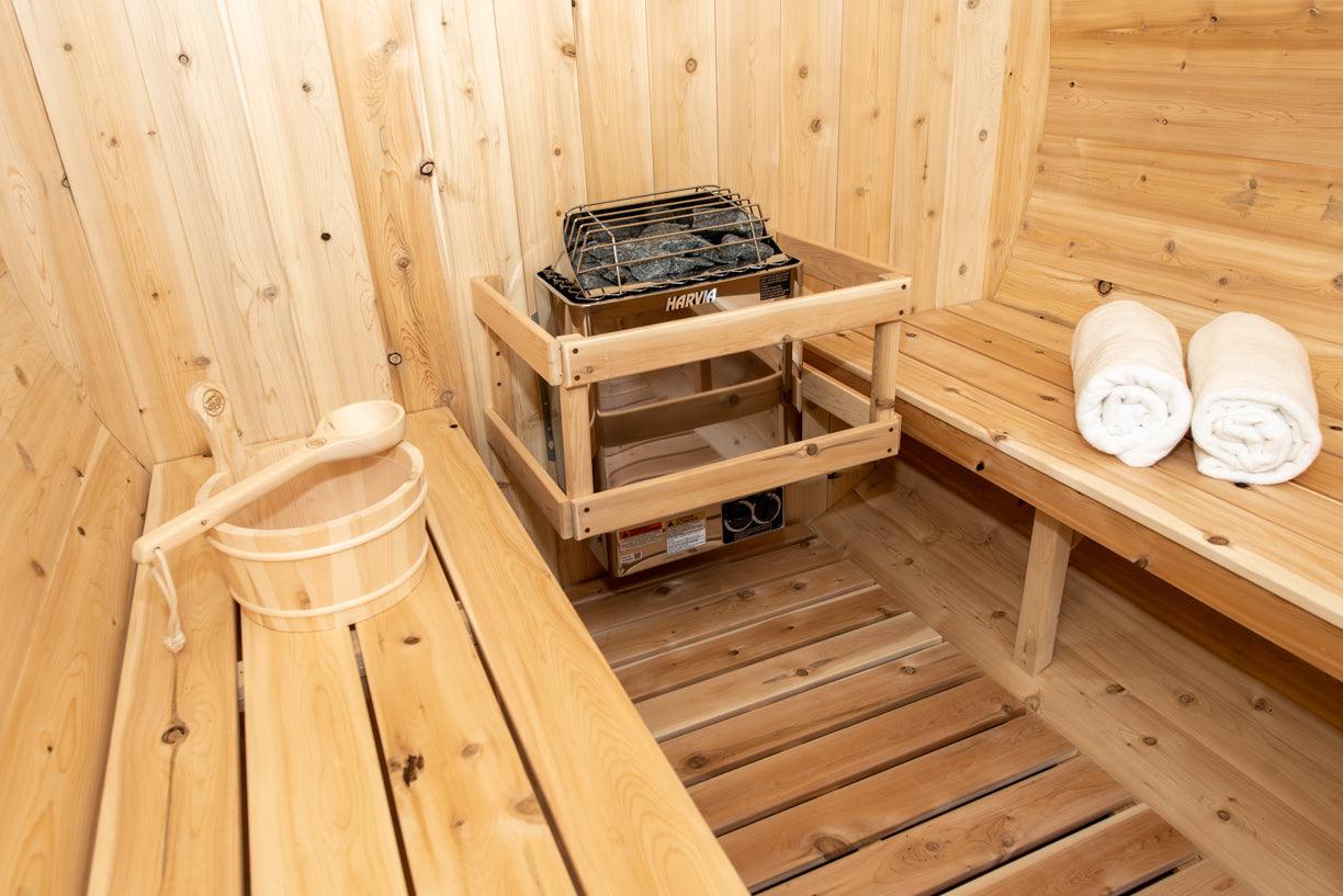 Leisurecraft Timber Harmony Luxury 4 Person Outdoor Barrel Sauna