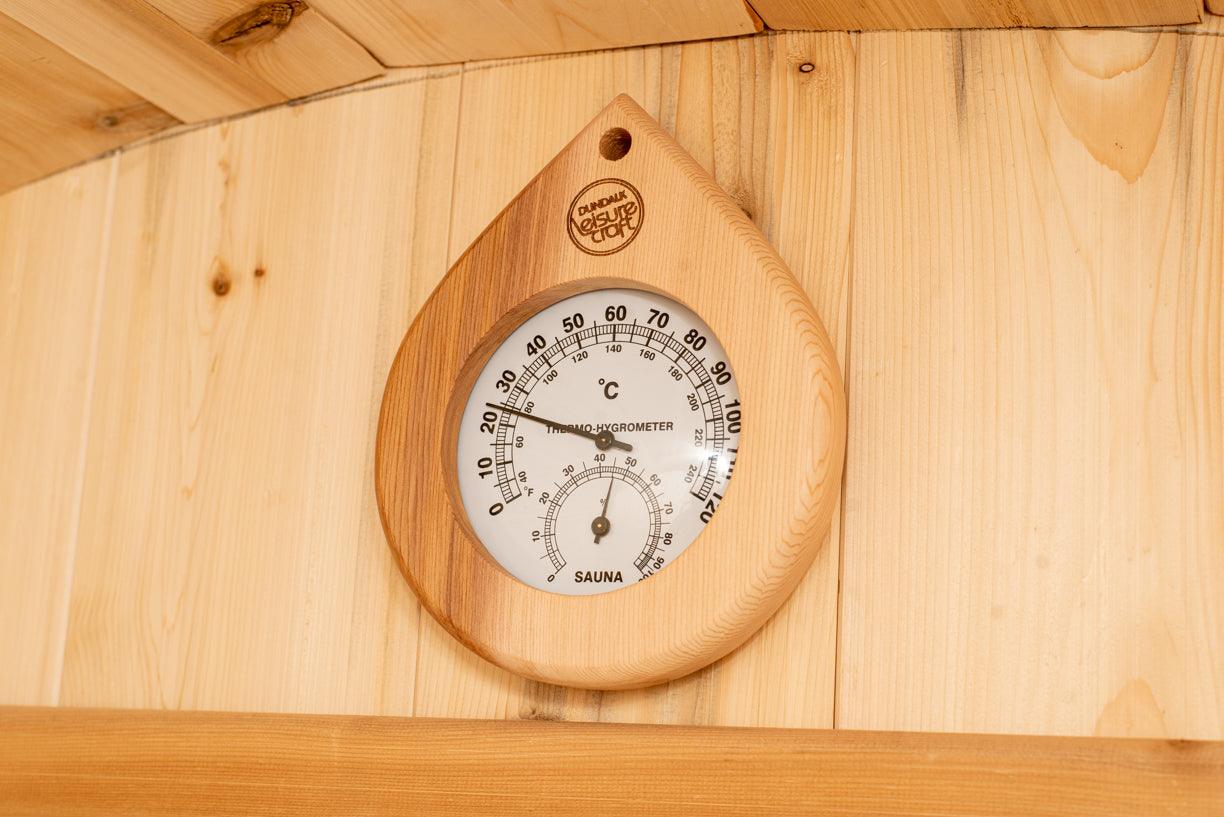 Leisurecraft Timber Harmony Luxury 4 Person Outdoor Barrel Sauna
