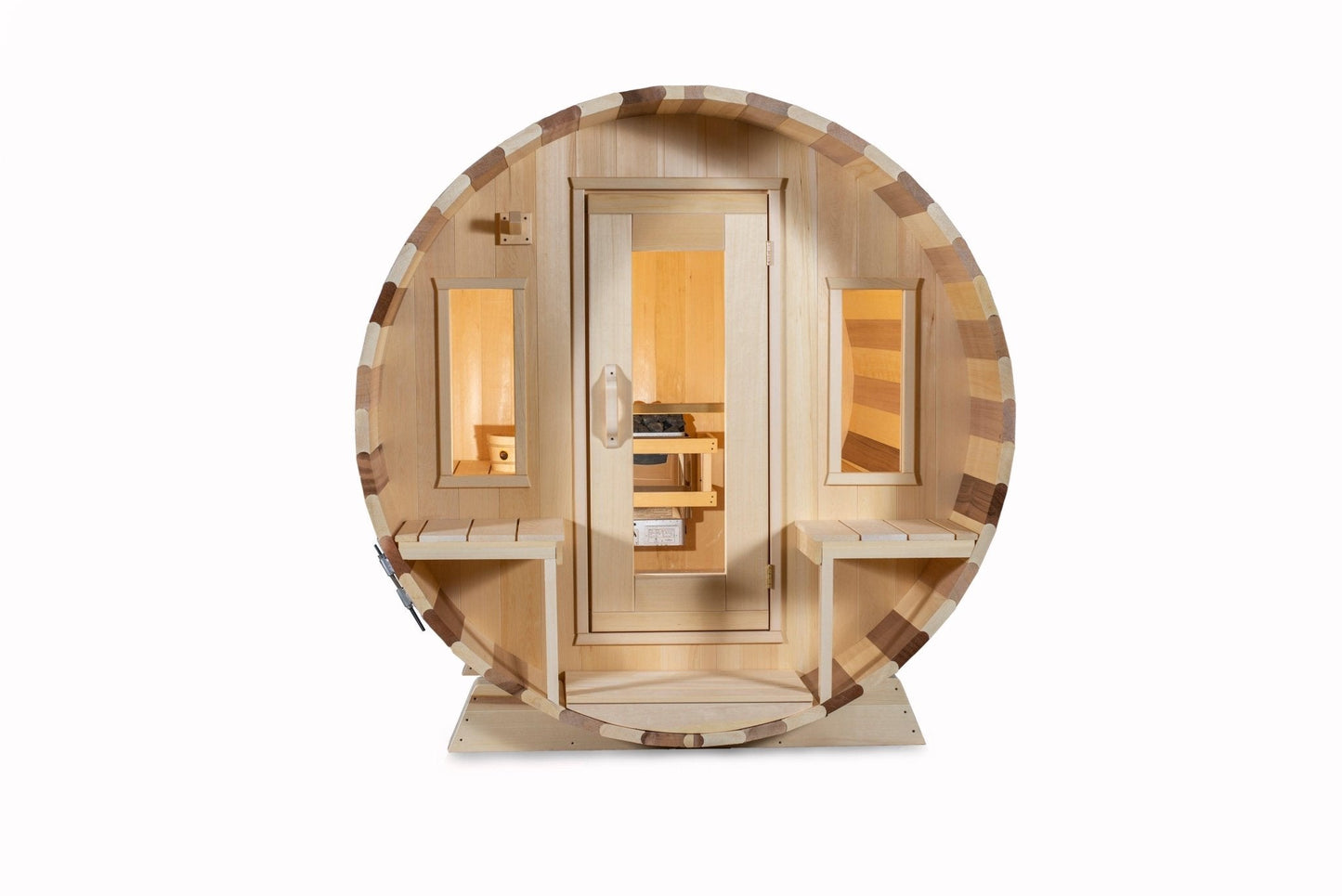 LeisureCraft Tranquility Luxury  Barrel Sauna for up to 8 People | Premium Canadian Cedar